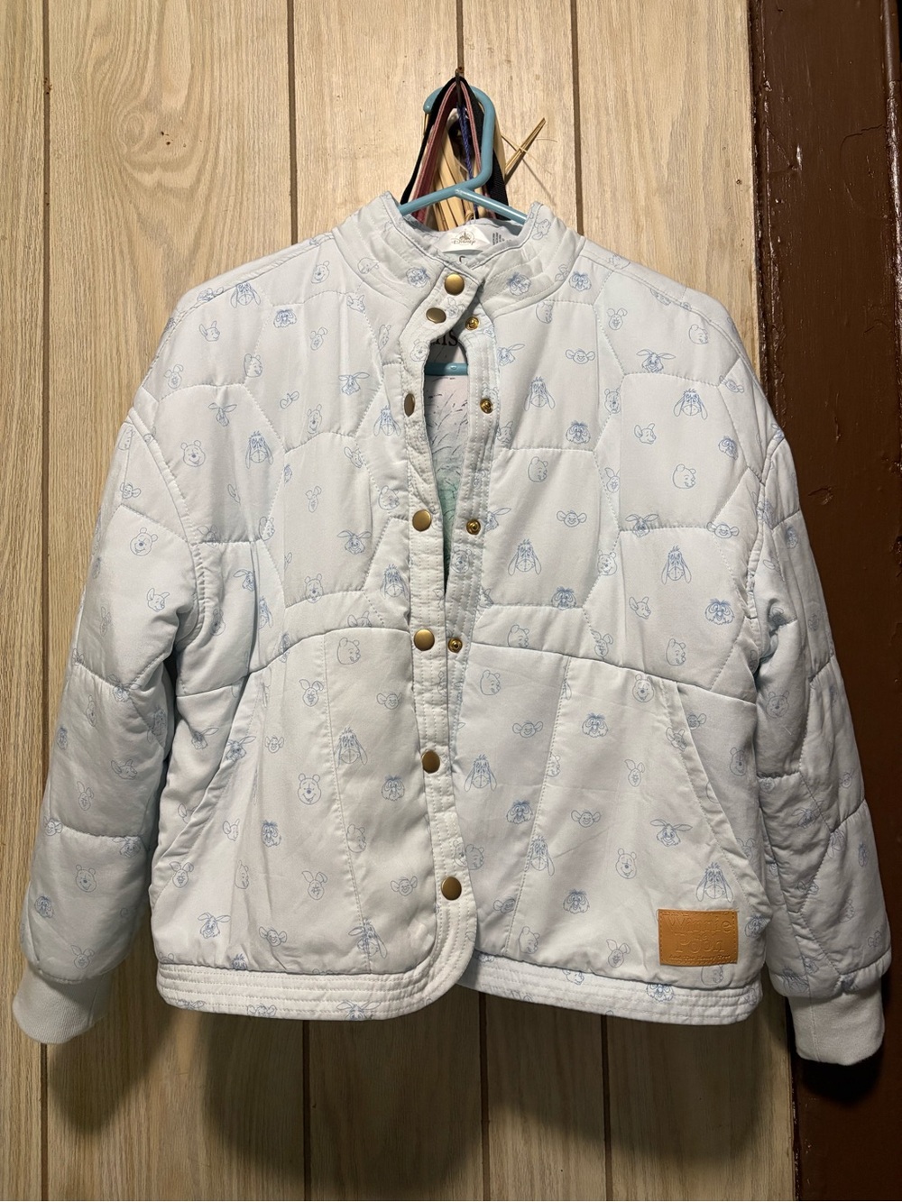 Disney Winnie the Pooh Light Blue Puffer Jacket